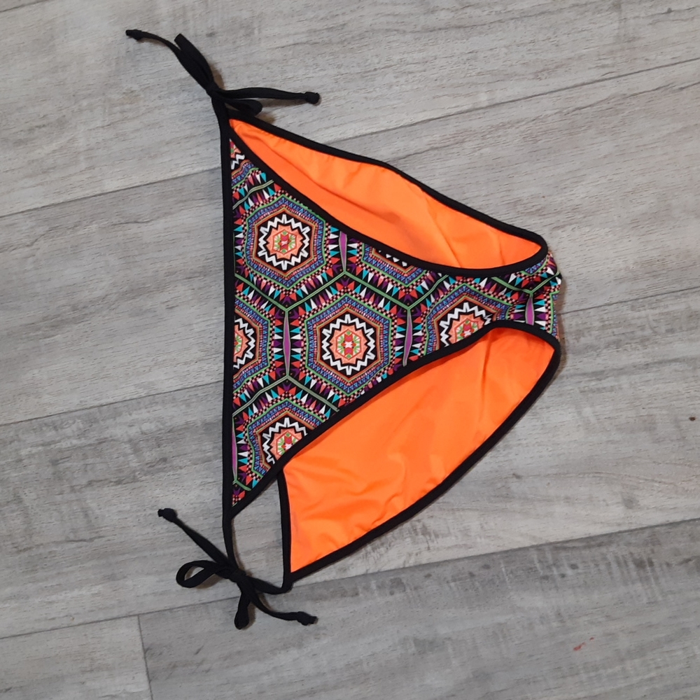 Womens Tie string Bikini bottoms L XL Swimsuit Swimwear Summer Print b29